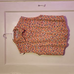 VINTAGE 90s Tangibles Sleeveless Button Down Collared Shirt- L